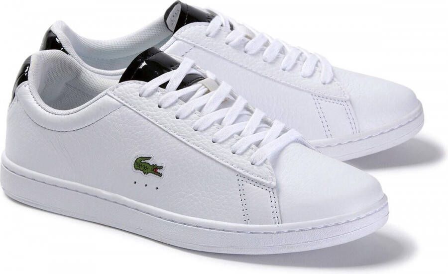 Lacoste Carnaby Evo Wit Zwart Dames Sneaker 39SFA0038