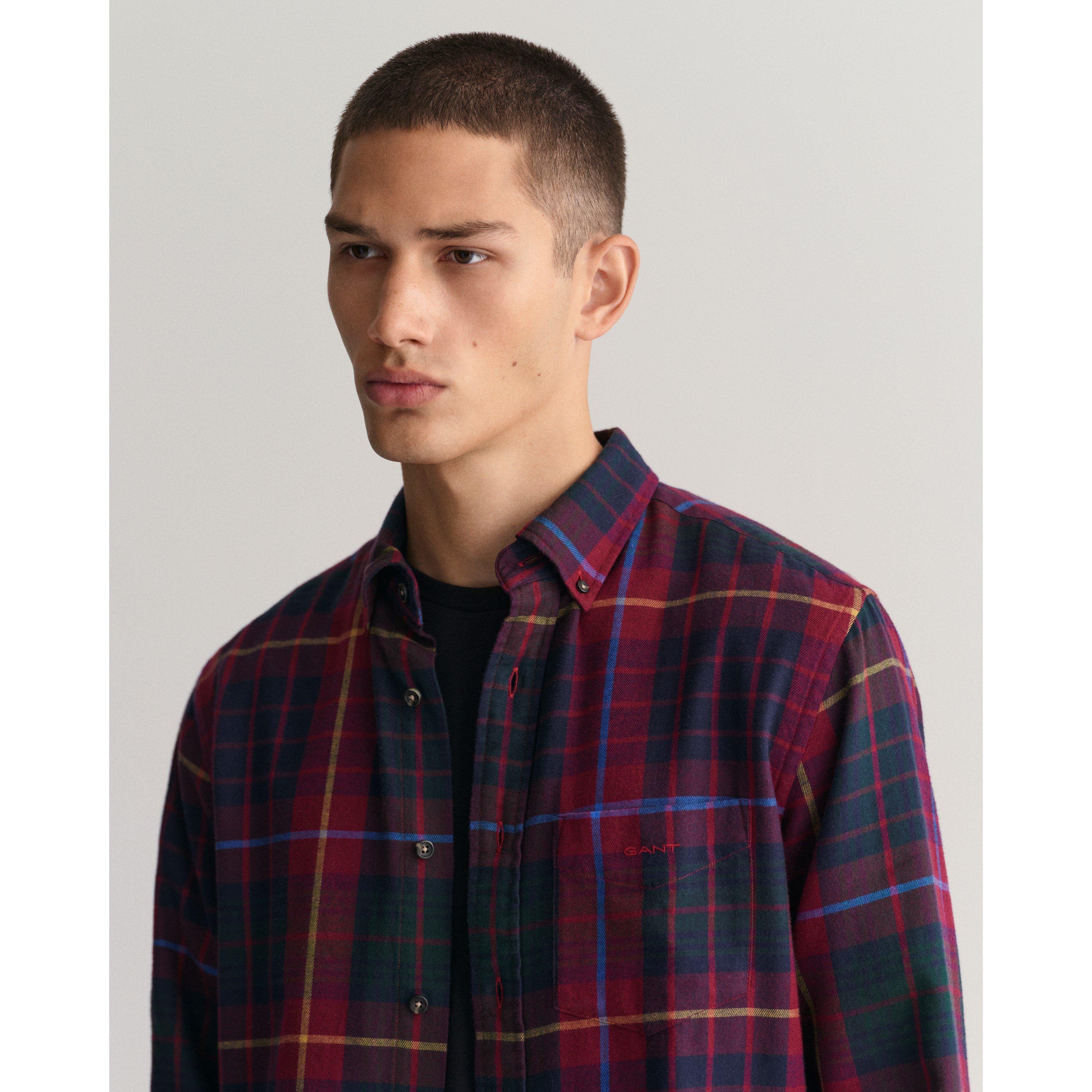 Gant Regular Fit Plaid Flannel Checked Shirt