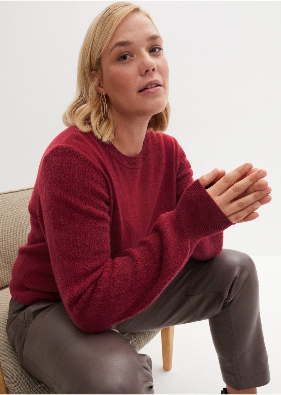 Pull en laine avec teneur en Good Cashmere Standard®
