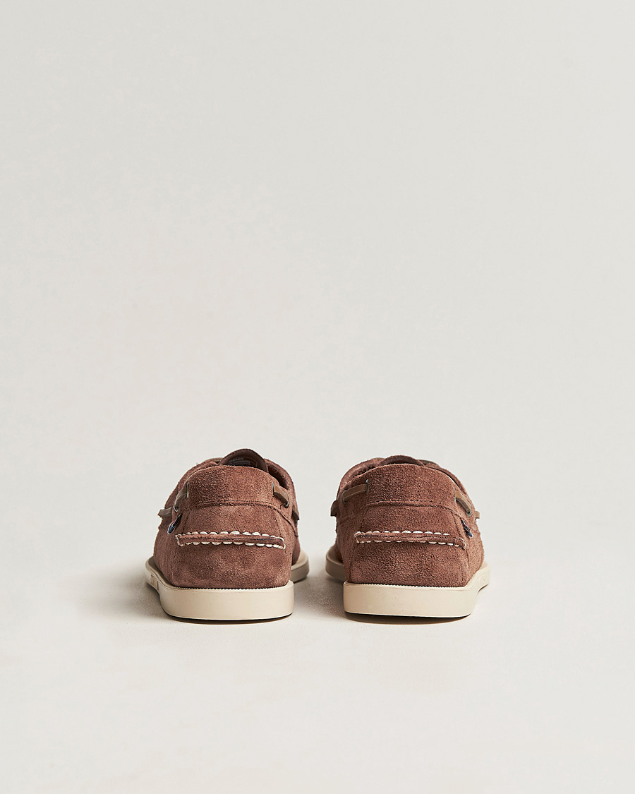 Sebago Docksides Suede Boat Shoe Dark Brown