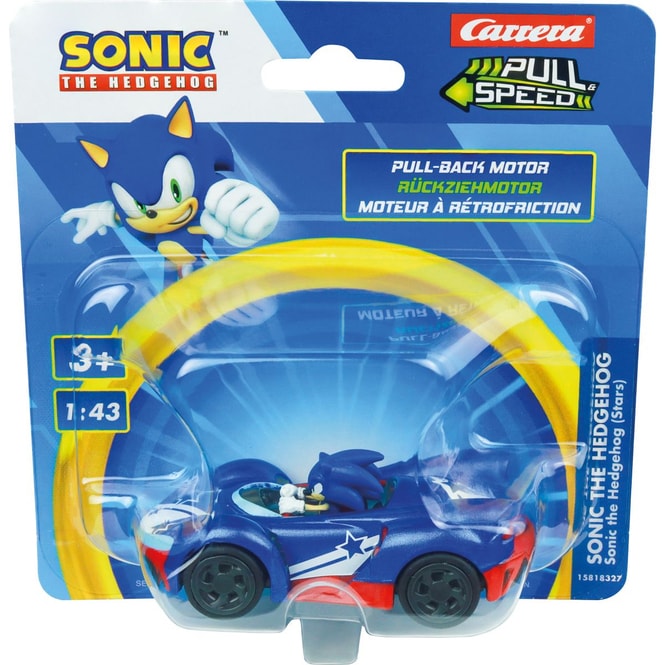 Sonic - Carrera - Pull Speed Fahrzeug - 1 Stück