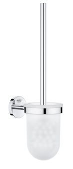 Grohe Bau Cosmopolitan closetborstelgarnituur m. glazen inzet wandmontage chroom