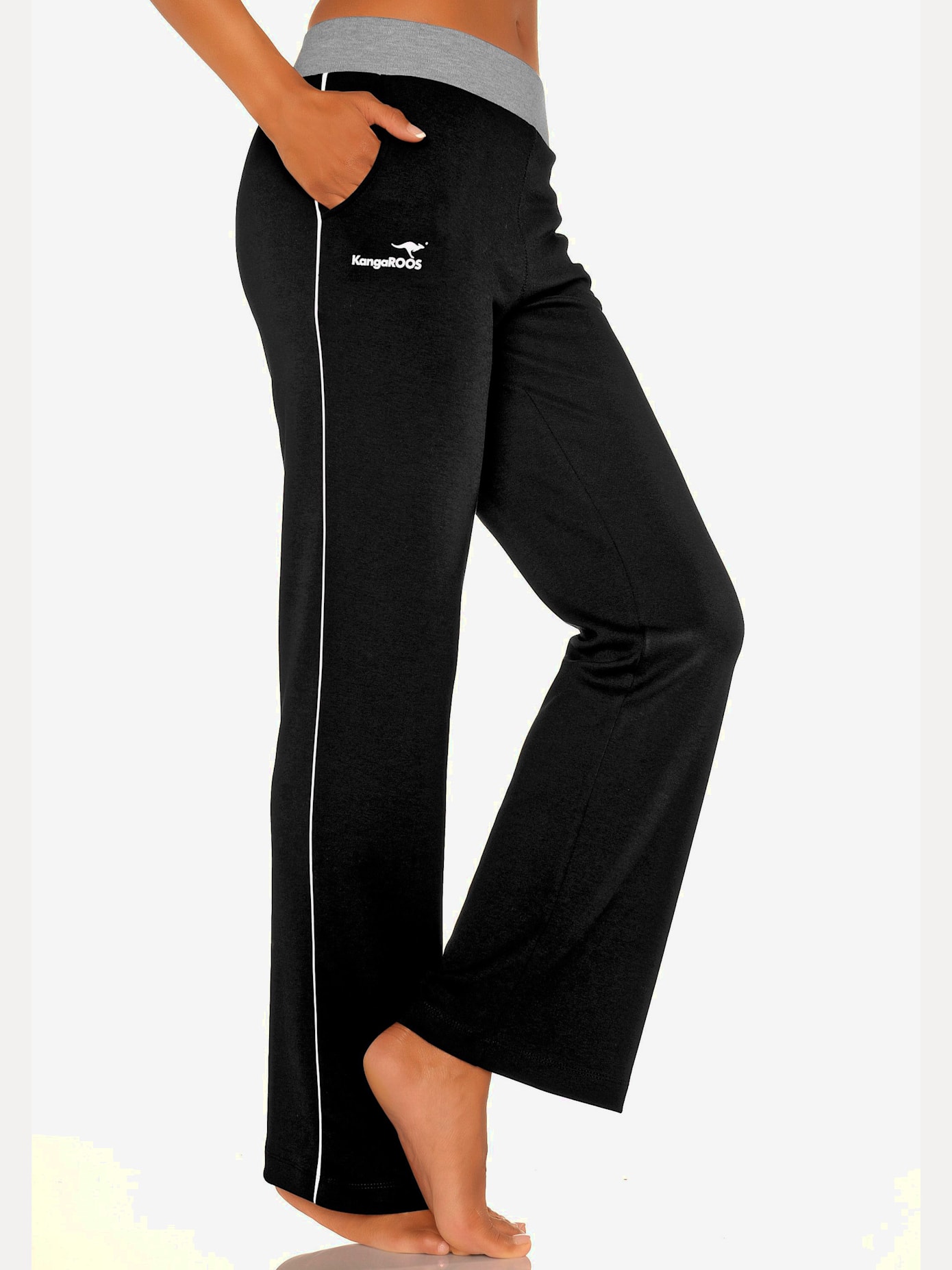 Pantalon détente, jambes larges