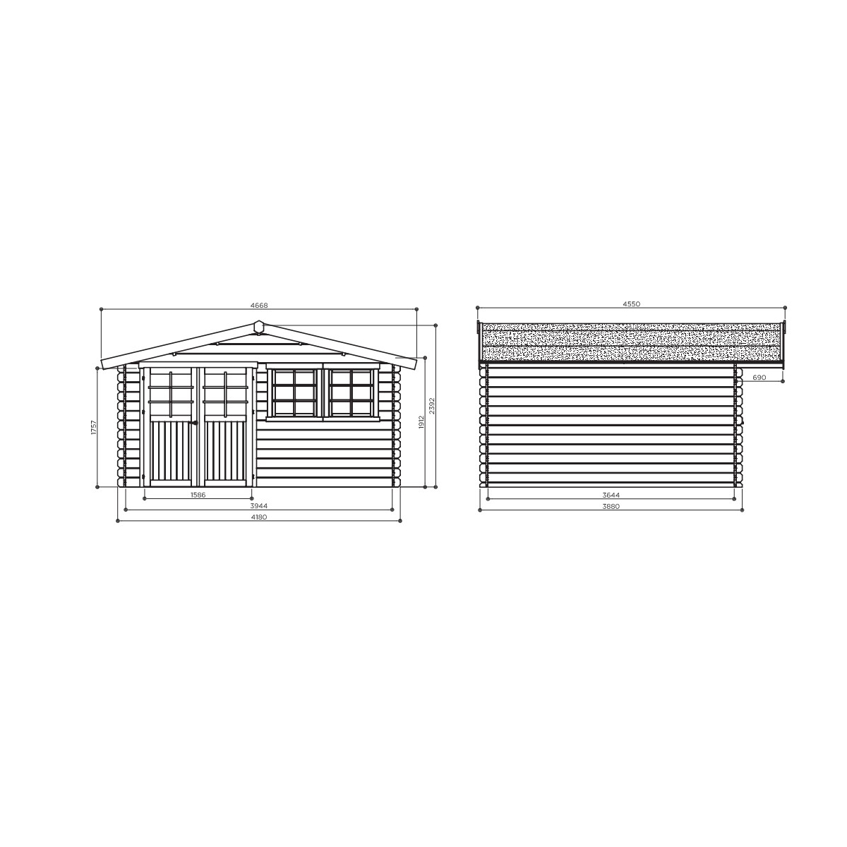 Abri de jardin maisonnette visp