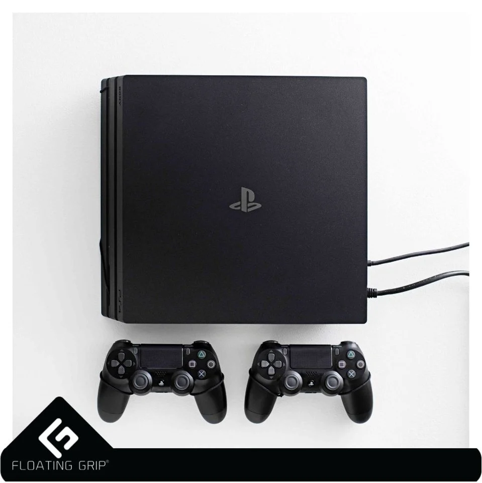 FLOATING GRIP® beslag til PlayStation 4 Pro konsol og controllers, Sort