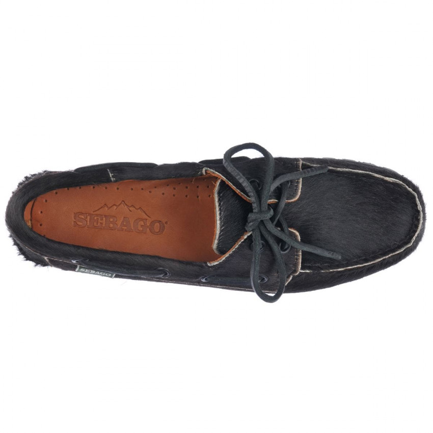 RANGER RAW TOTAL BLACK-Mocassin semelle crantée pour femme