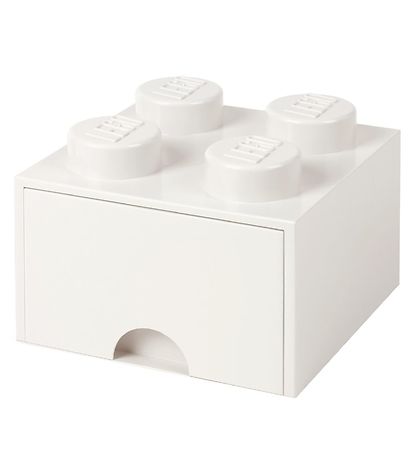 LEGO? Storage Opbevaringsskuffe - 4 Knopper - 25x25x18 - Hvid