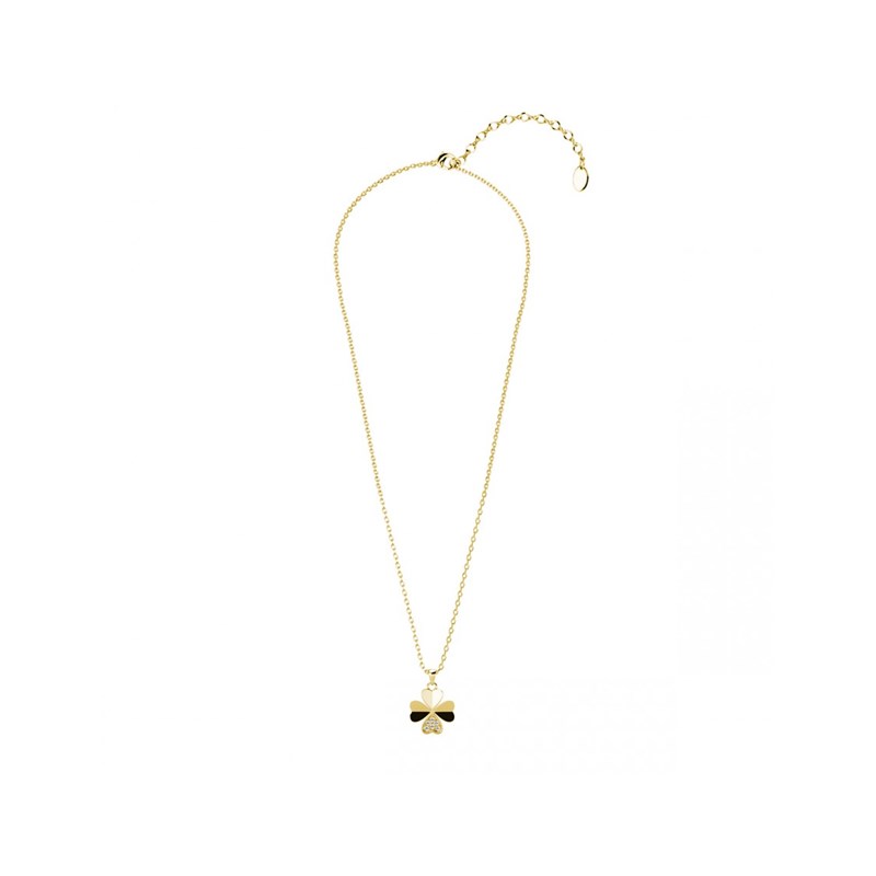 Pendentifs Clover Petal - Doré et Cristal