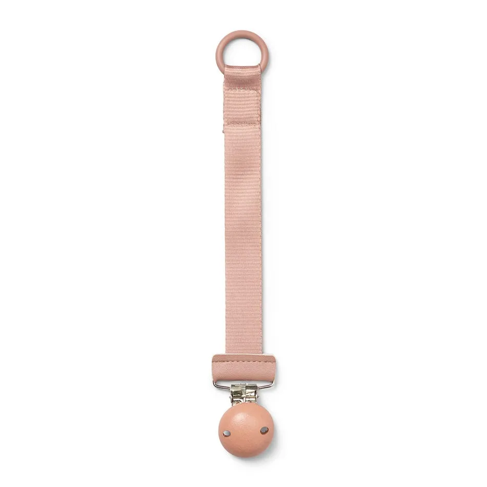 Elodie Suce en bambou 3m+ et Attache suce en bois - Rose