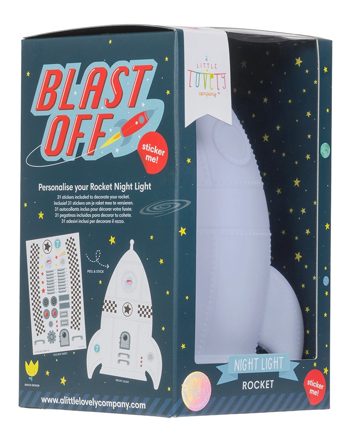 LED-Nachtlicht ROCKET in grau