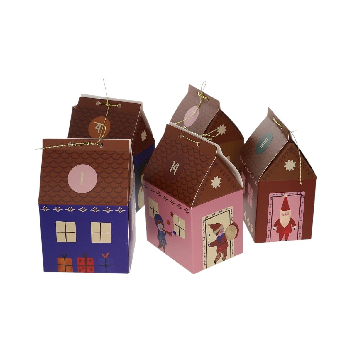 Calendrier de l'Avent maisons de Noël Do It Yourself Mercredi et Patati