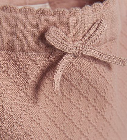 Minymo Bloomers - Strik - Mahogany Rose