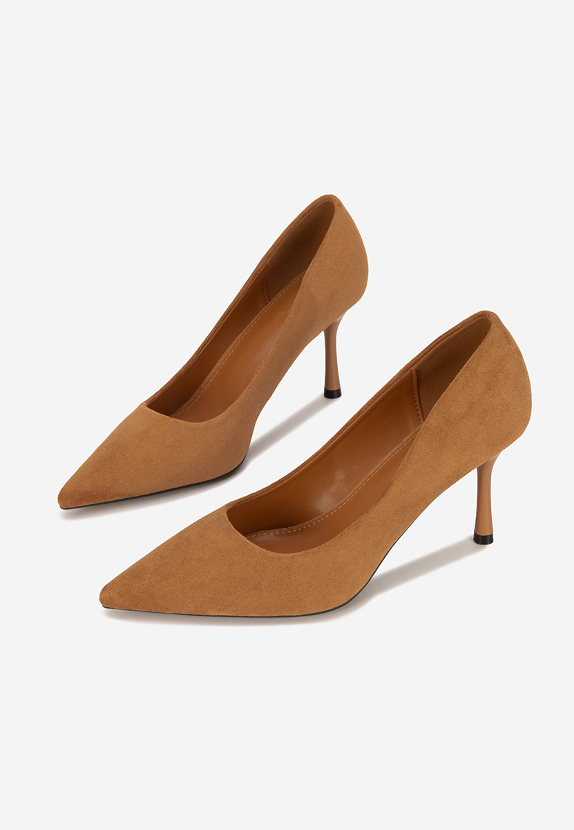 Chaussures à talon aiguille chameau Antoneia