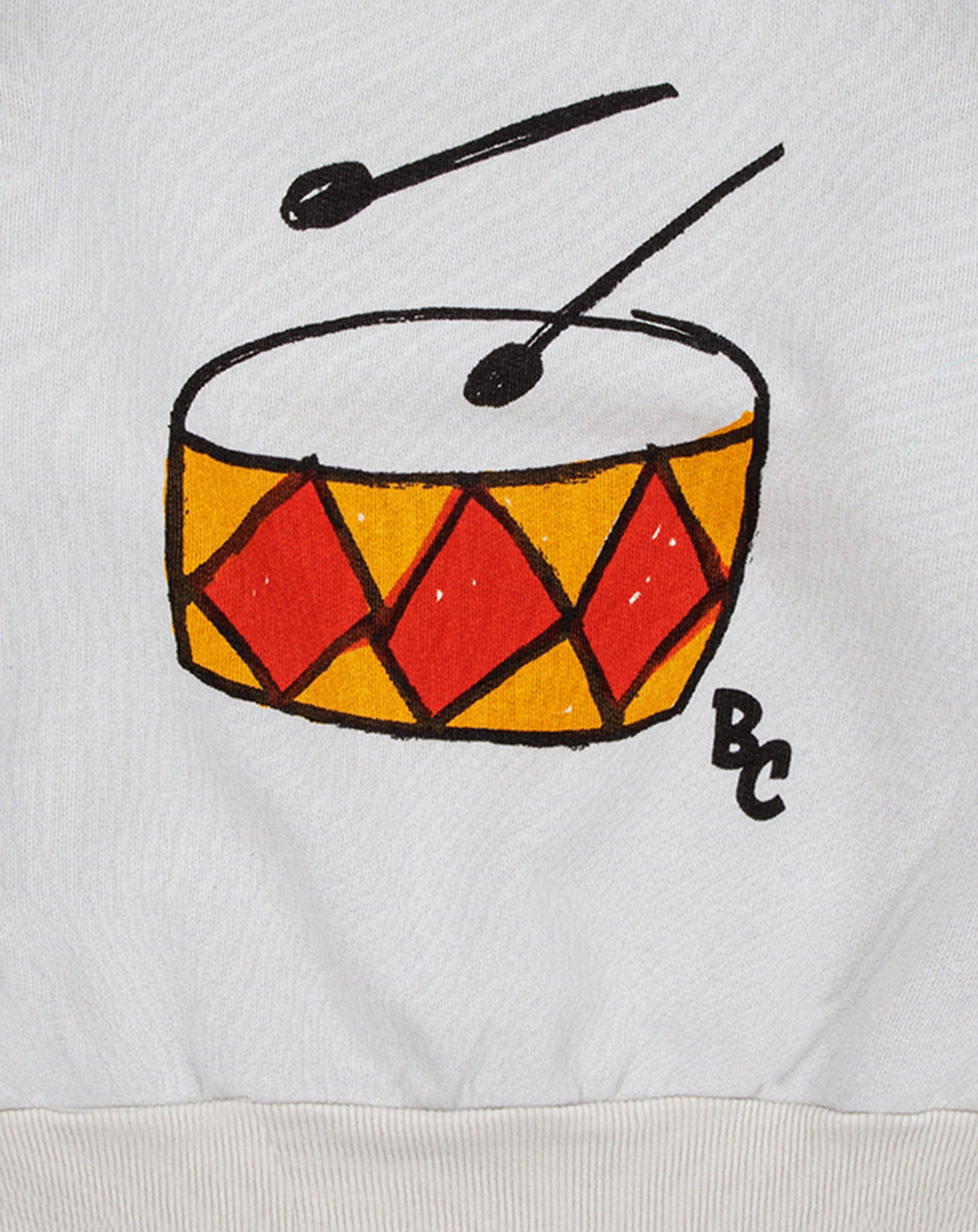 Sweatshirt PLAY THE DRUM in beige