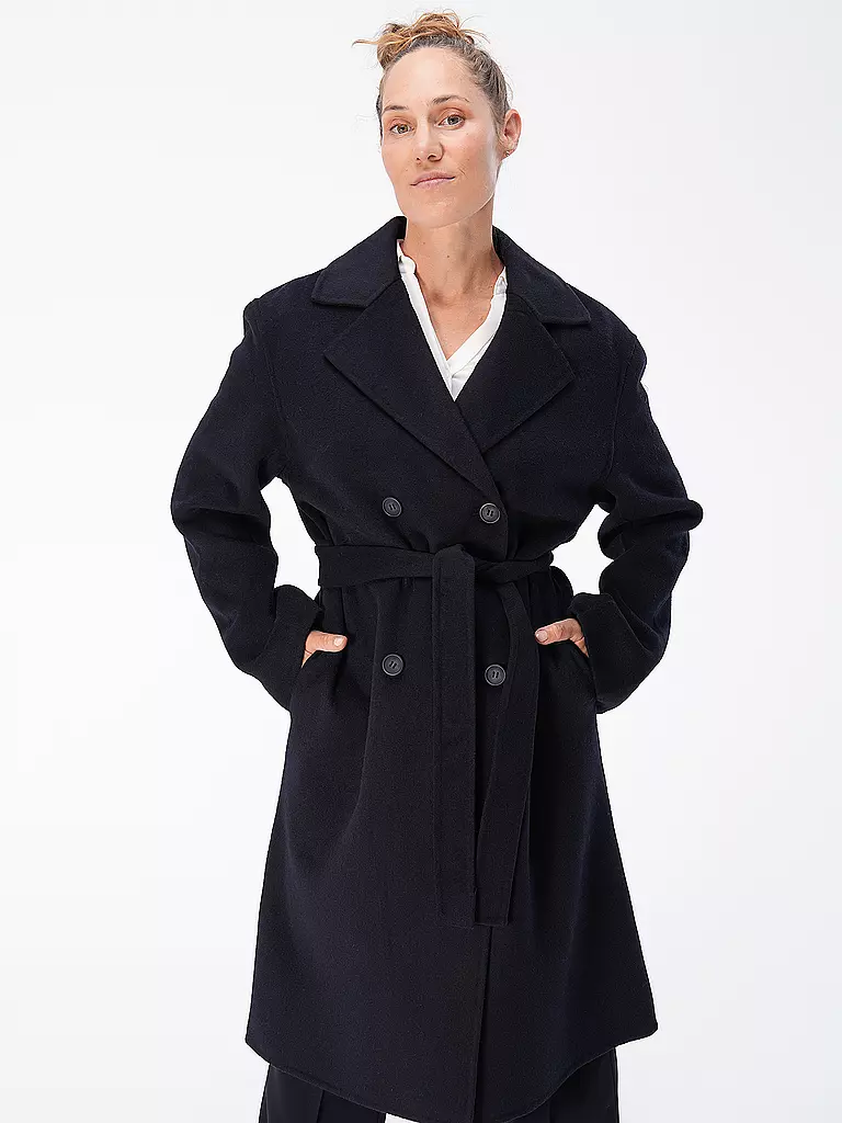 PENN&INK Wollmantel dunkelblau