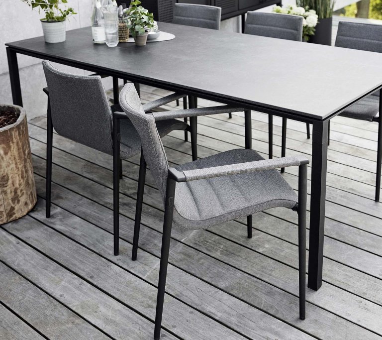 Cane-Line Core tuinstoel met armleuning Grey