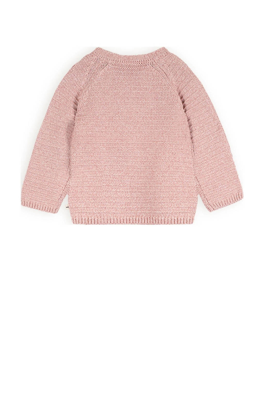 Petite Maison baby gebreid vest Kiki roze