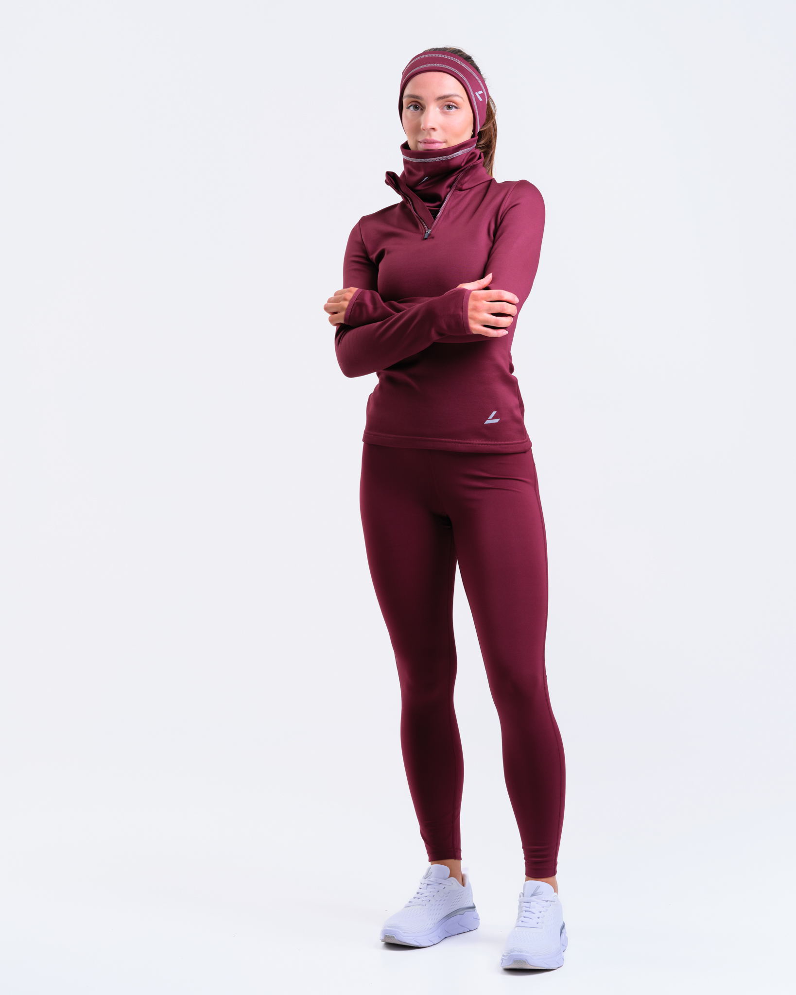 LEVITY Accelerate Brushed Neck Warmer Burgundy - One Size
