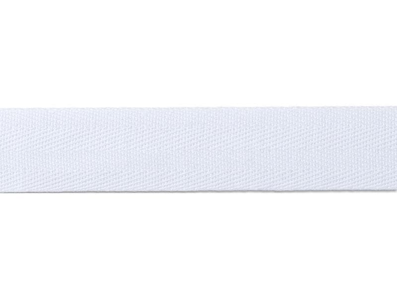 Prym Baumwollband 20 mm, Weiss Stabiles Baumwollband in kräftiger Ausführung