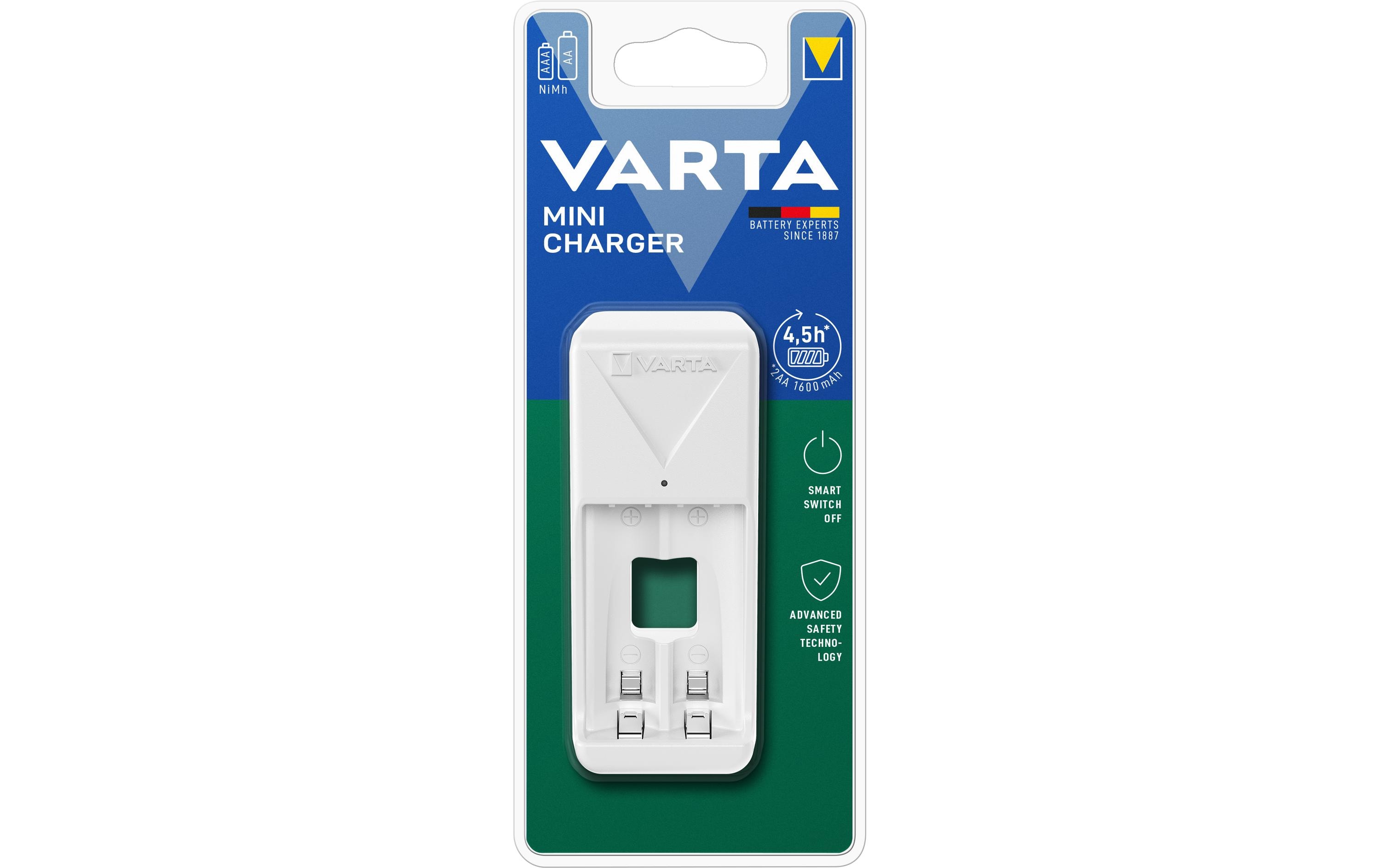 Ladegerät Mini ChargerLadegerät für AA/AAA Batterien mit vielen Sicherheitsfeatures