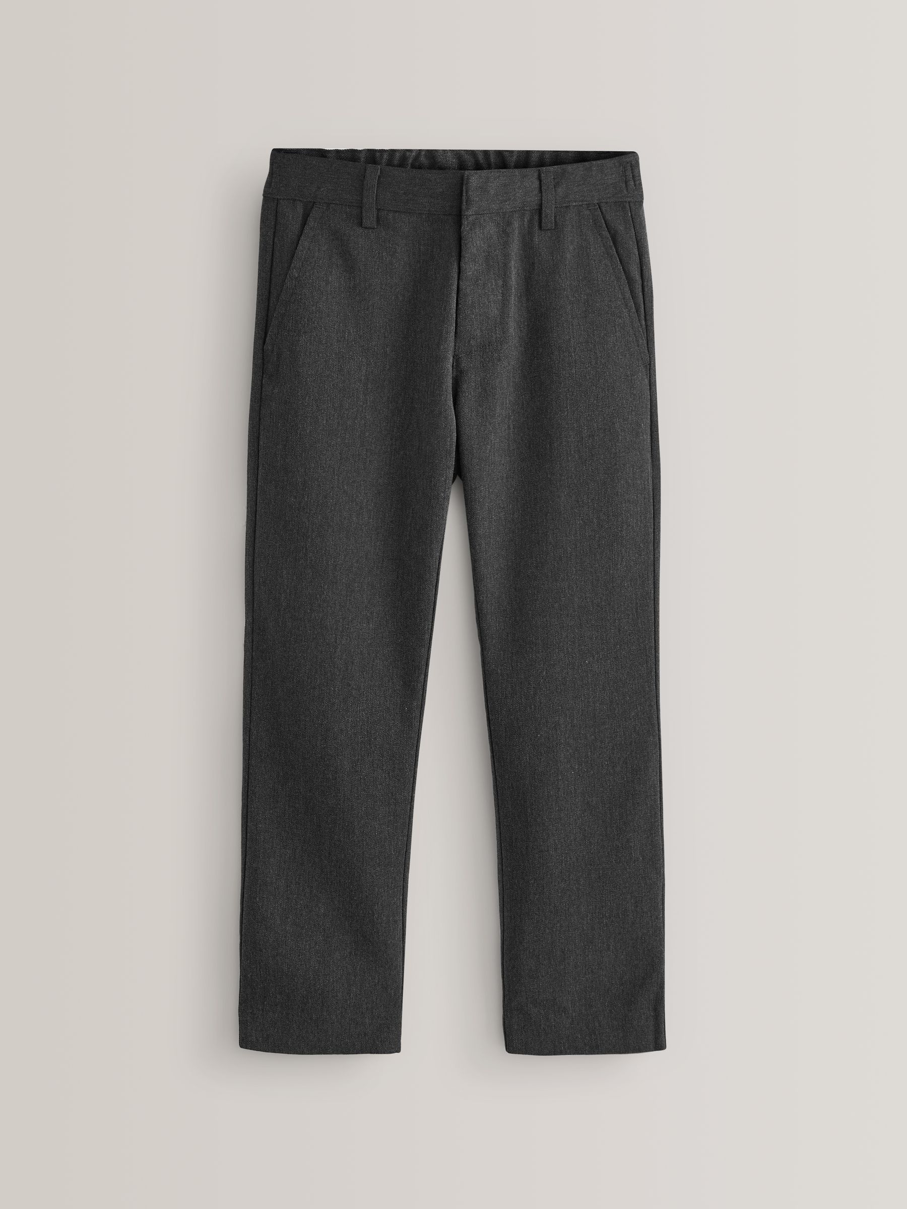 Grijs - Schoolbroek met rechte pijpen (3-17jaar)