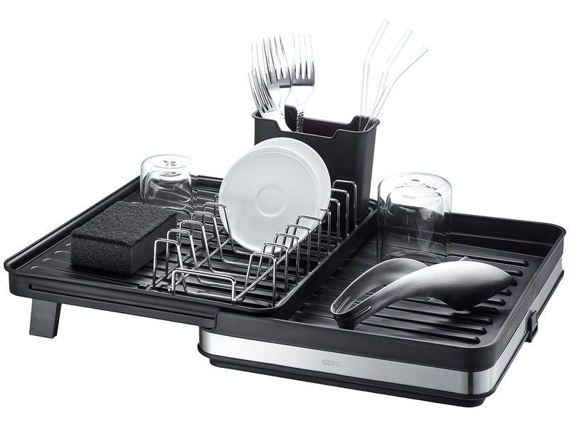 GEFU Abtropfgestell Smartline 36 x 30.5 x 18 cm Flexibel ausziehbares Abtropfgestell
