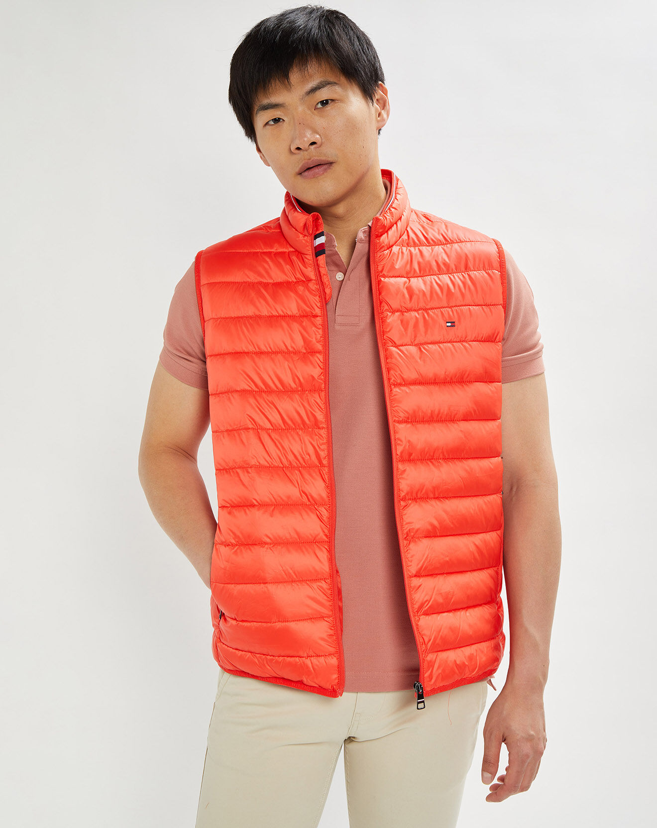 Tommy Hilfiger Doudoune sans manches Packable Recycled orange