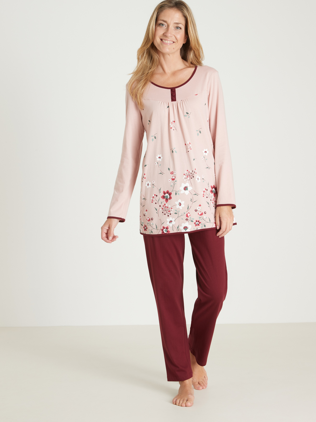 Pyjama en maille jersey pur coton