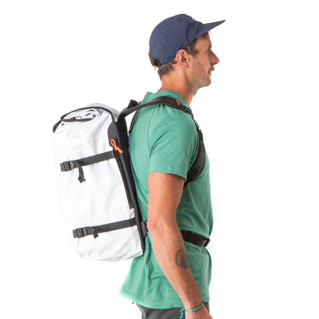 Restrap Rolltop Rygsæk, 40 Liter, Hvid