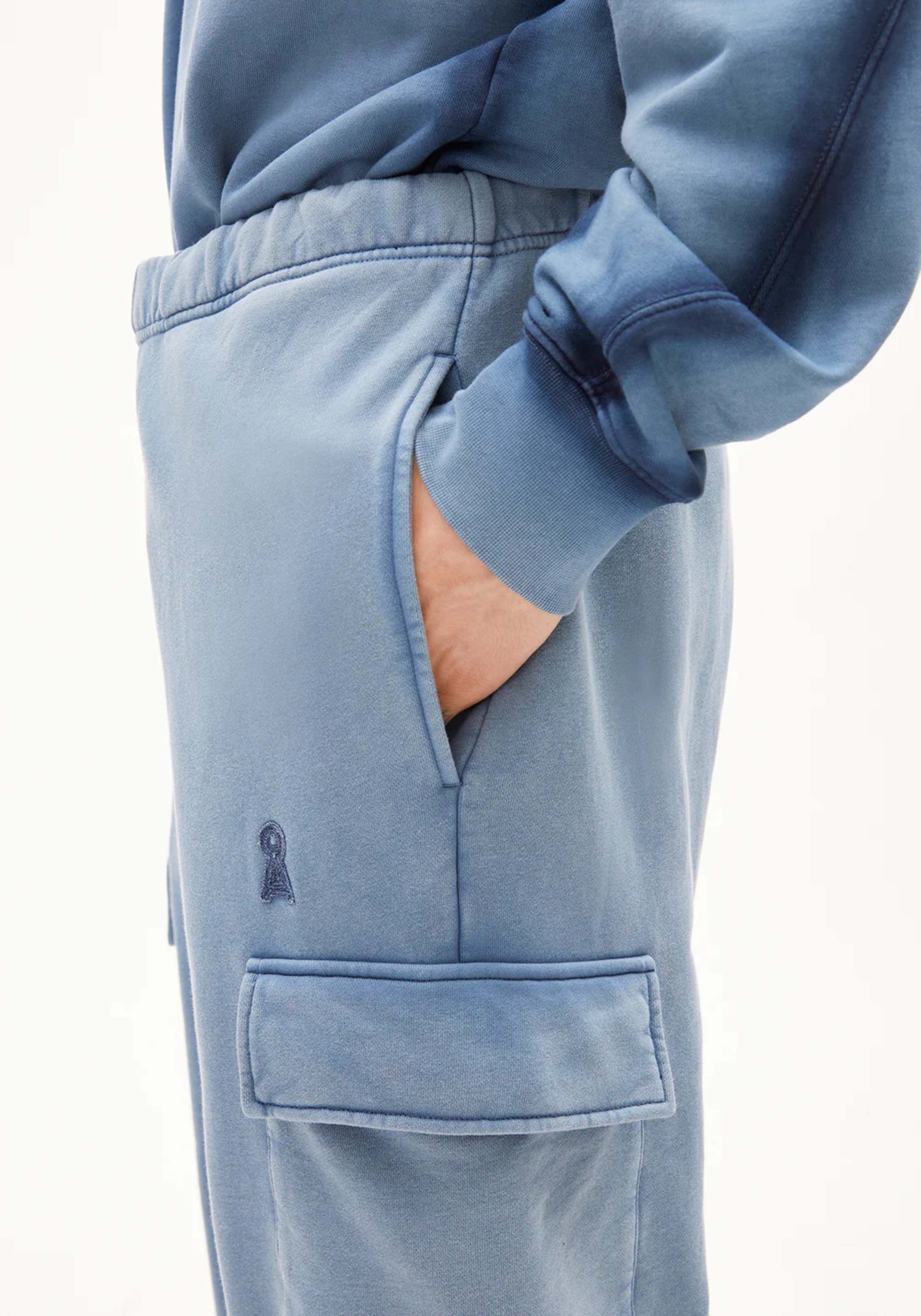 Armedangels Sweathose Iconic Å Baasti Cargo Nightshadow Washed