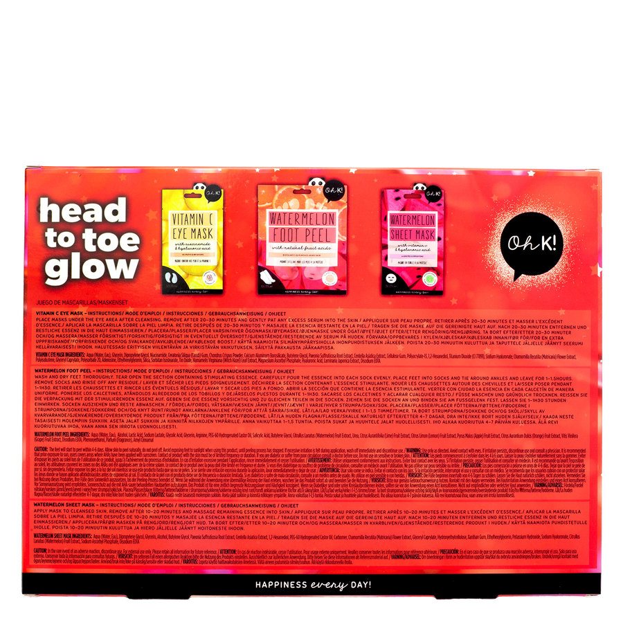 Oh K! Head to Toe Glow 3pcs Gift Set
