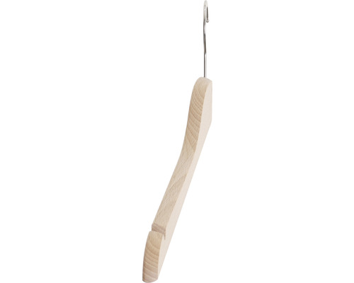 Kledinghanger van ruw, geschuurd beukenhout