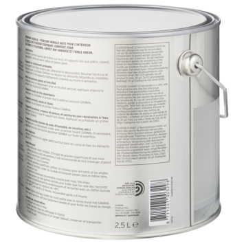 GAMMA muurverf gebroken wit mat 2,5 liter