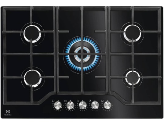 ELECTROLUX - Plaque gaz KGG75362K 5 foyers , Puissance totale 10900w