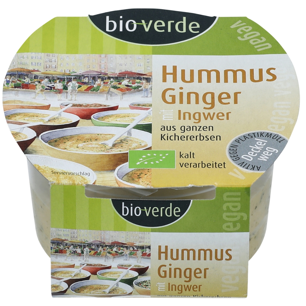 HUMMUS BIO VERDE COENTROS E GENGIBRE BIO 150G