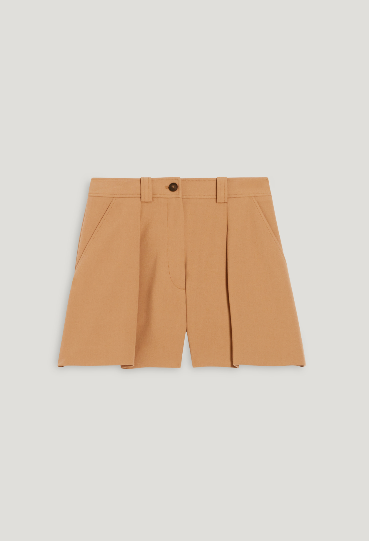 Short taille haute camel