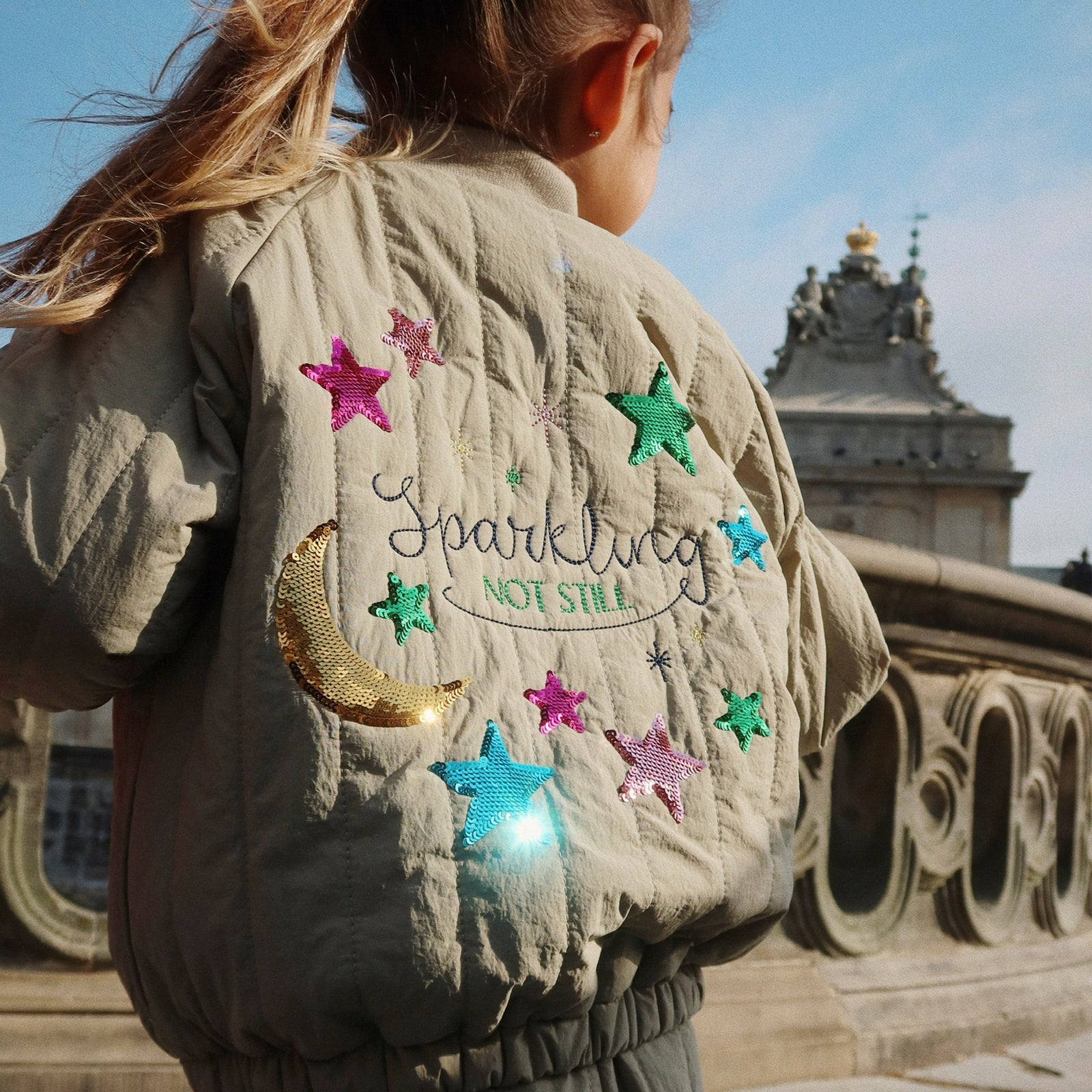 Bomberjacke Juno Sequin Laurel Oak