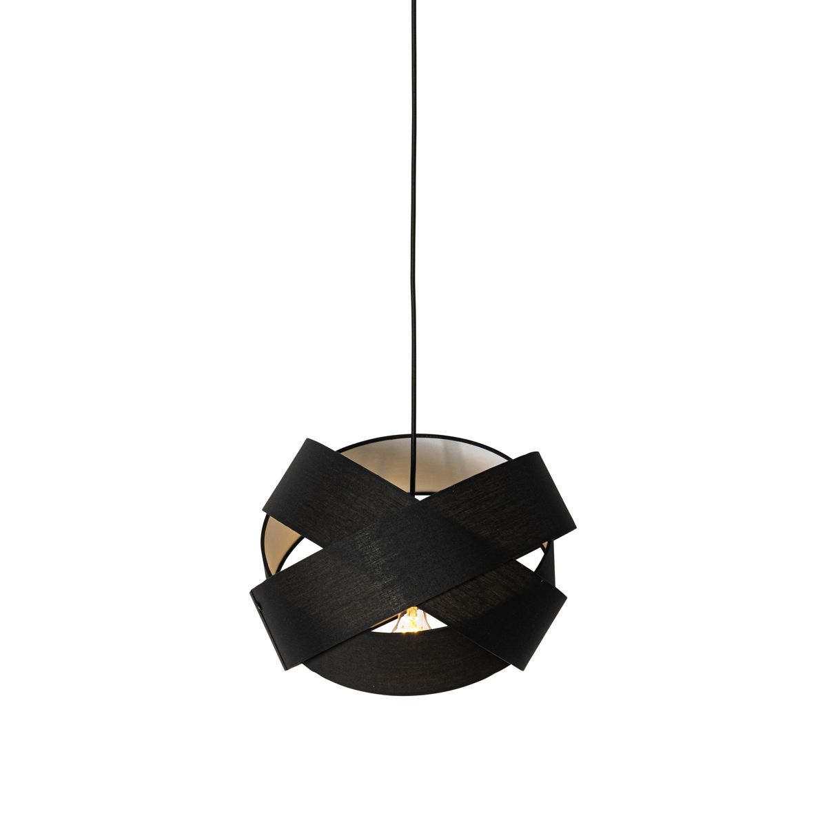 Moderne hanglamp zwart - Cloth