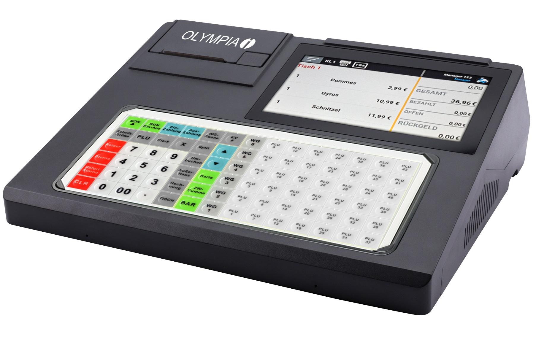 Registrierkasse K200 Plus, Schwarz<br>Registrierkasse mit 80 mm Thermodrucker