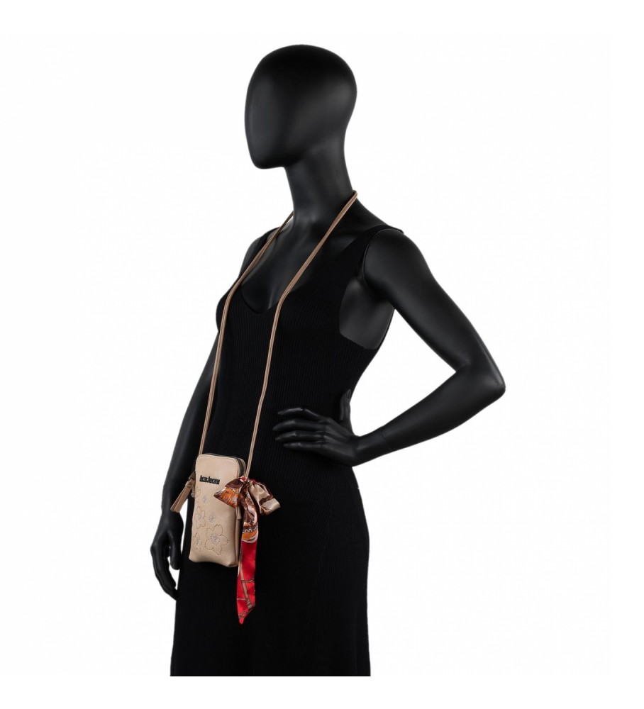 Bolsa para celular Lois Mini 310721 Bege - 11x17,5x1cm -
