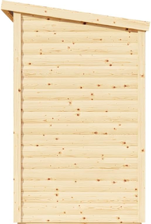 Gartenhaus 19 mm Natur | BxTxH: 251 x 139 x 211 cm | Sockelmaß: 244 x 121 cm | inkl. Boden
