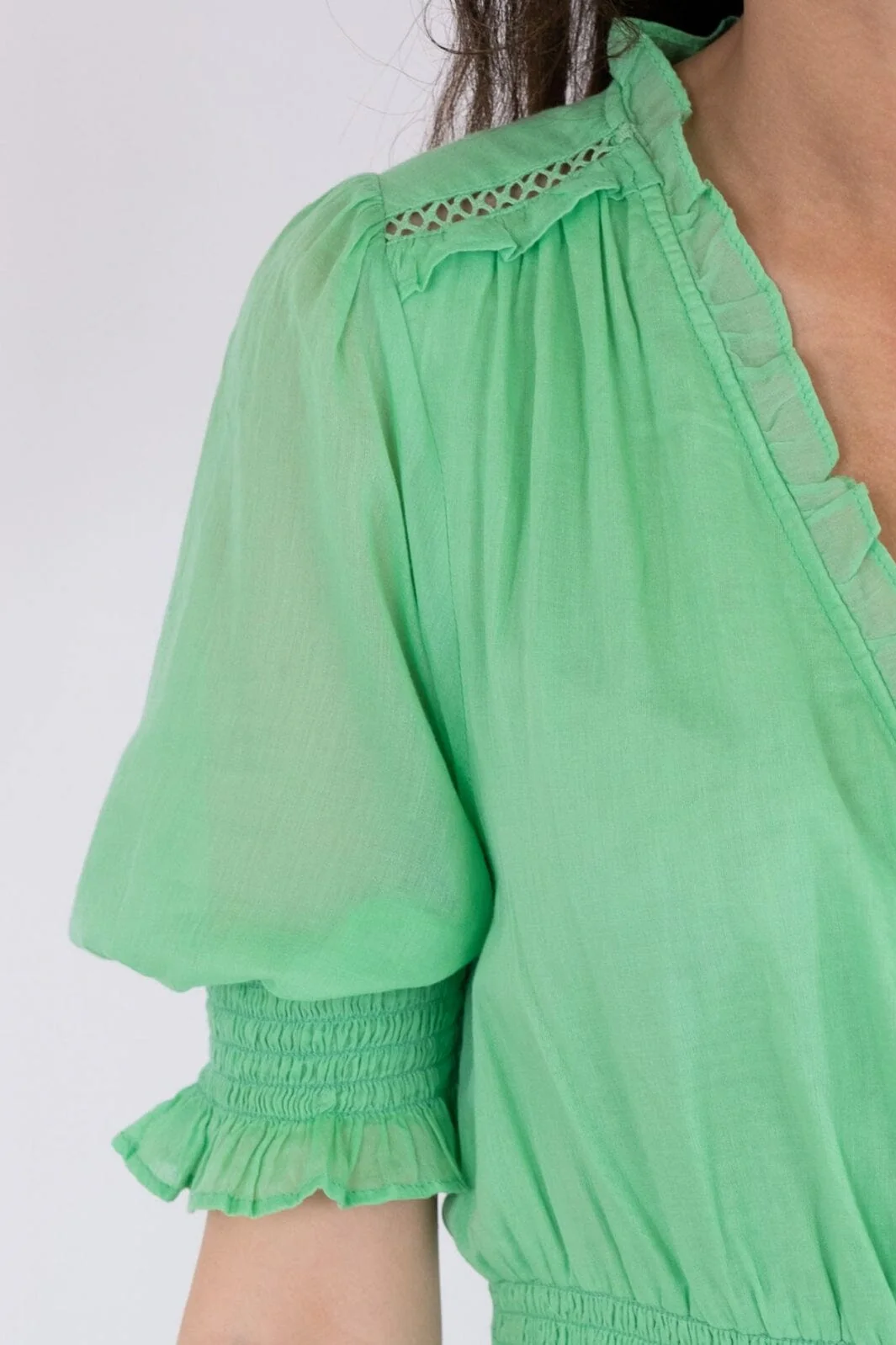 Neo Noir Sophie S Voile Dress apple green