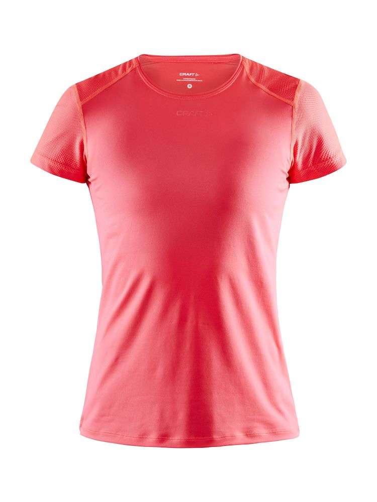 Craft ADV Essence Hardloopshirt Korte Mouwen Roze/Roze Dames