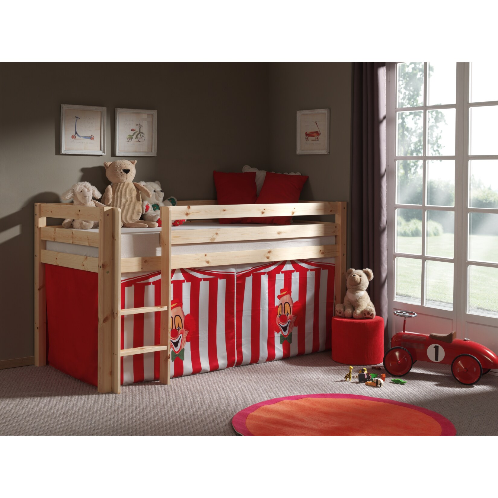 Vipack Spielbett Pino mit Textilset 