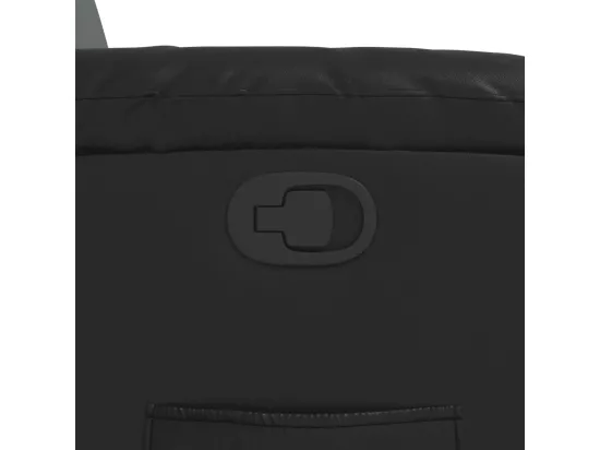 Fauteuil inclinable Noir Similicuir