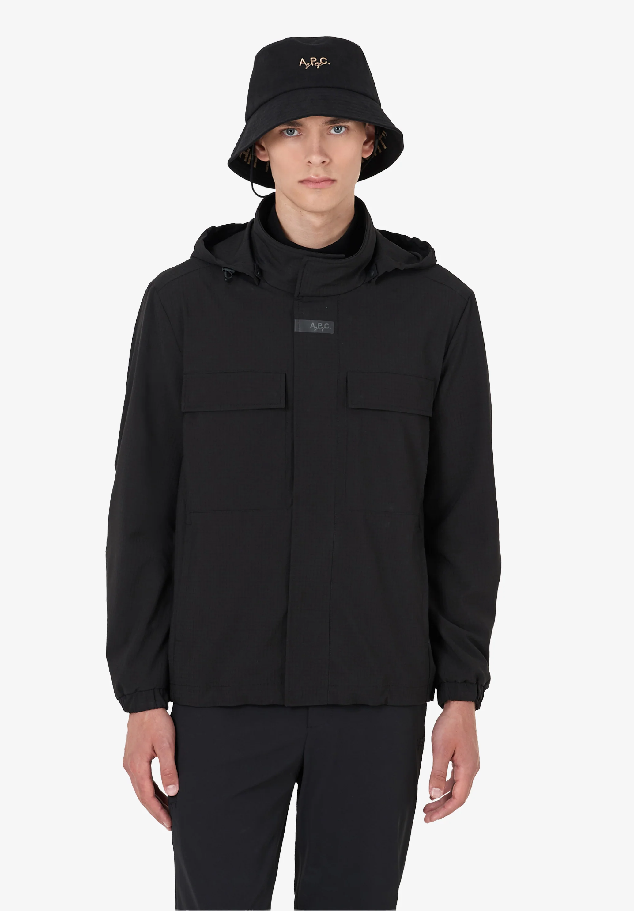 Veste imperméable. - Noir