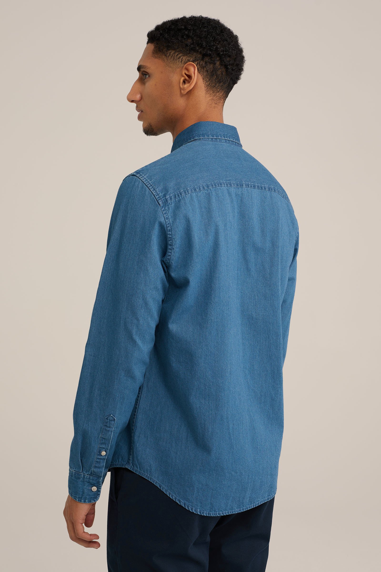 premium denim overhemd Van Gils Donkerblauw
