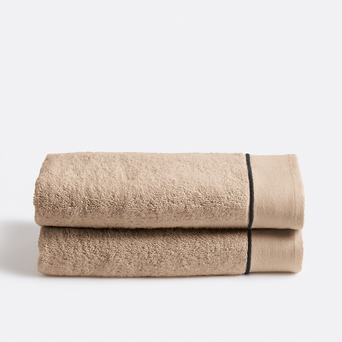 LA REDOUTE INTERIEURS<br>Conjunto de 2 toalhas Victor 675 g/m2