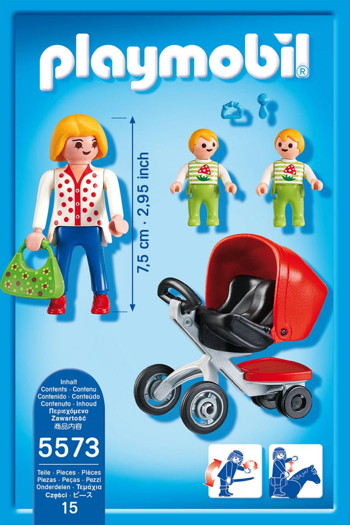 PLAYMOBIL Zwillingskinderwagen