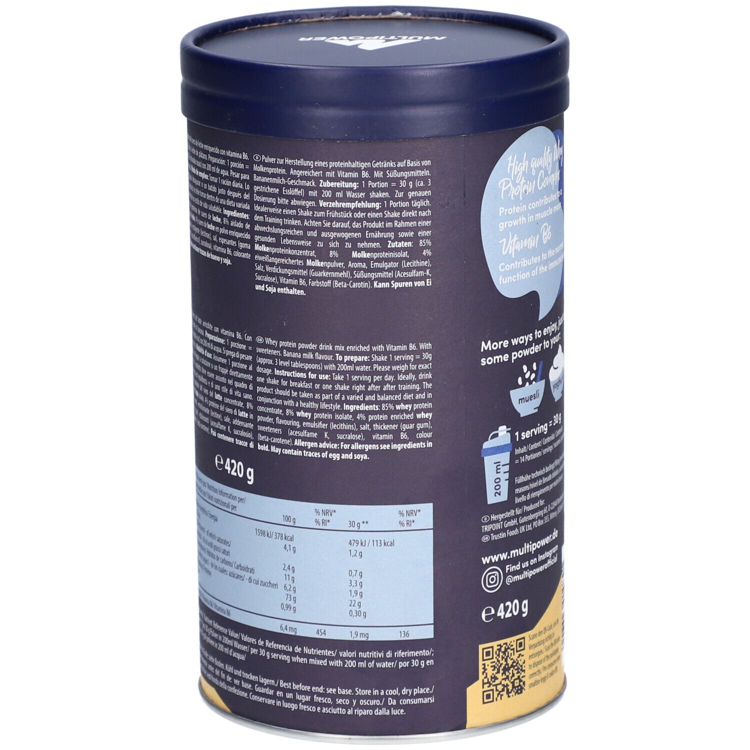 MULTIPOWER Whey Protein Banane
